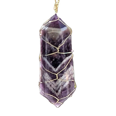 Amethyst Suncatcher - Gold