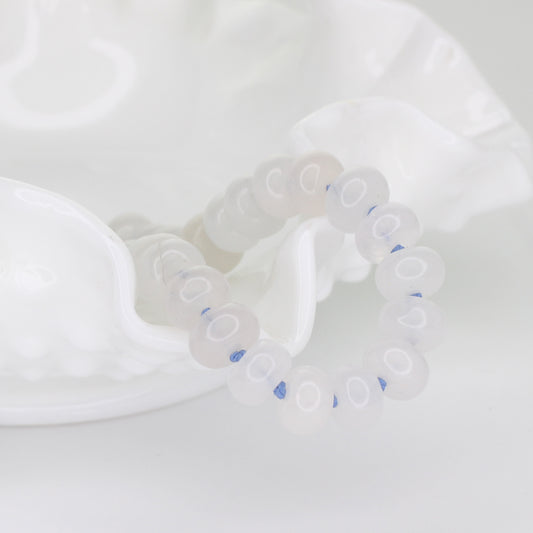 White Jade Bracelet - Blue