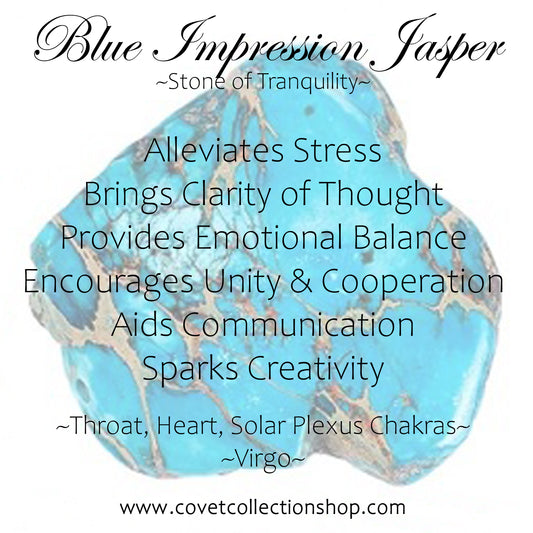 Blue Impression Jasper Earrings