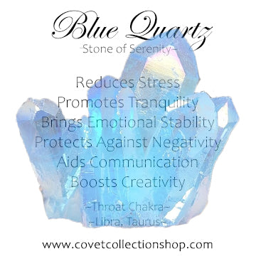 Blue Quartz Dangle Earrings