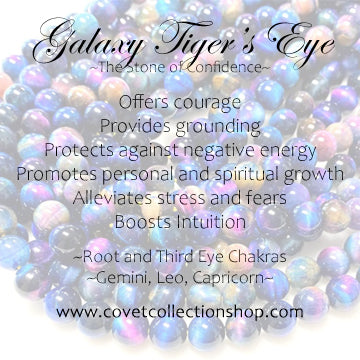 Galaxy Tiger's Eye Solitaire Ring