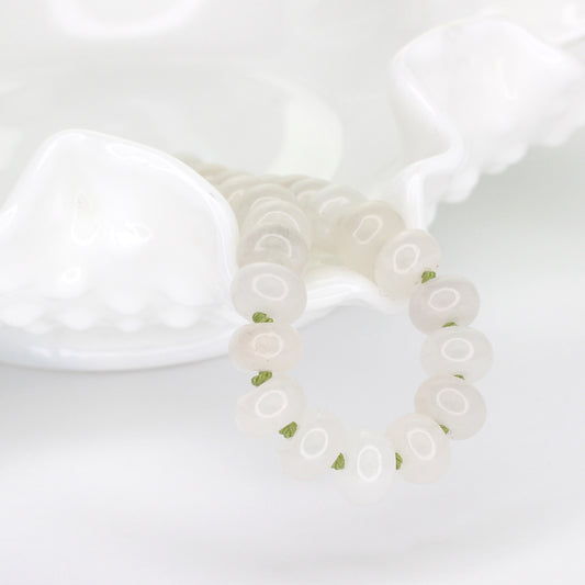 White Jade Bracelet - Lime Green