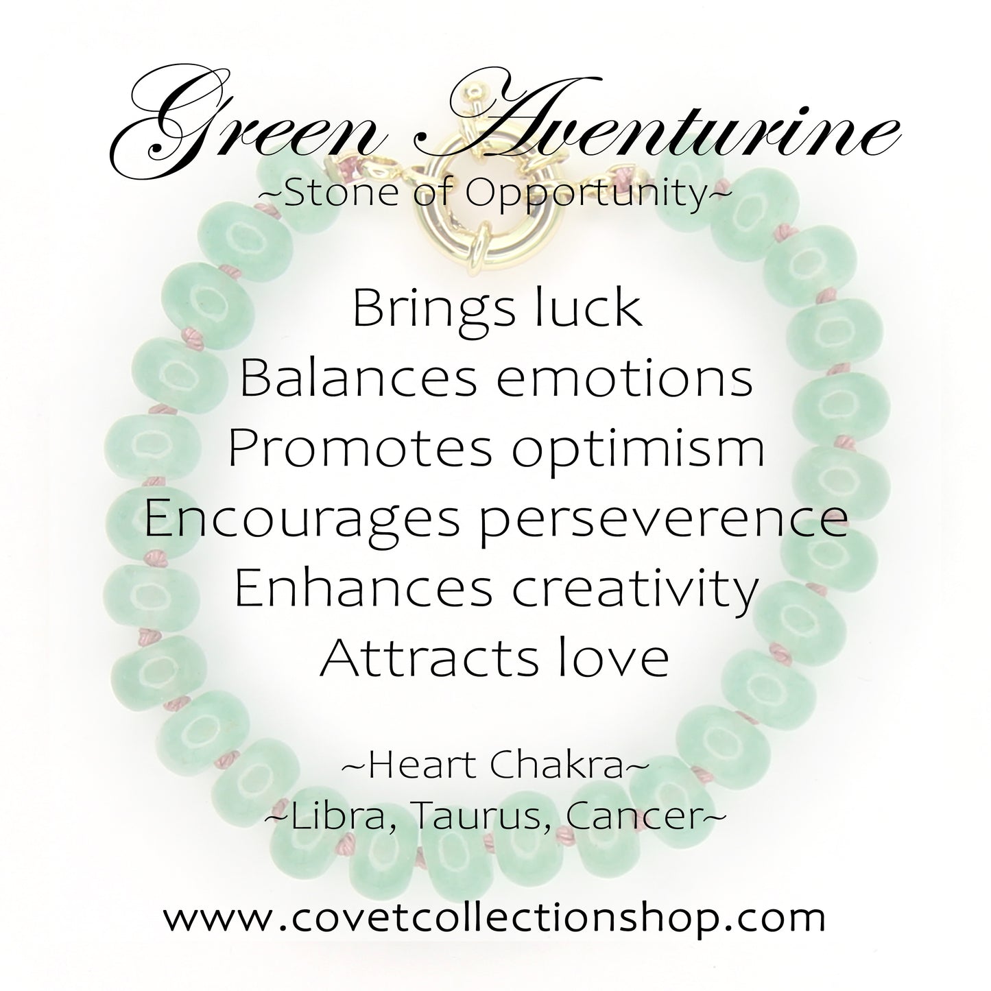 Green Aventurine Charm