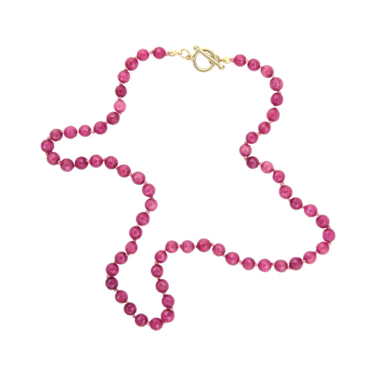 Fuchsia Jade Necklace