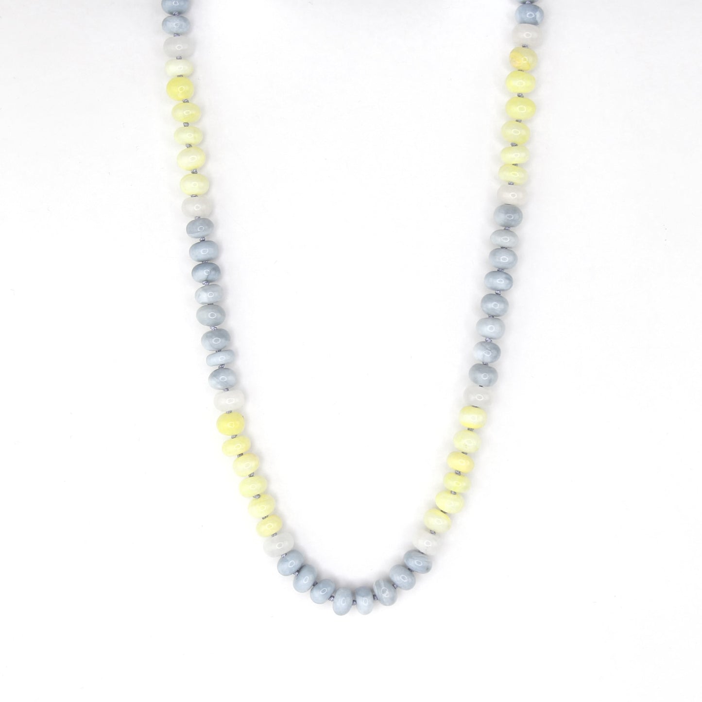 Opal & Aventurine "Denim & Daisies" Necklace