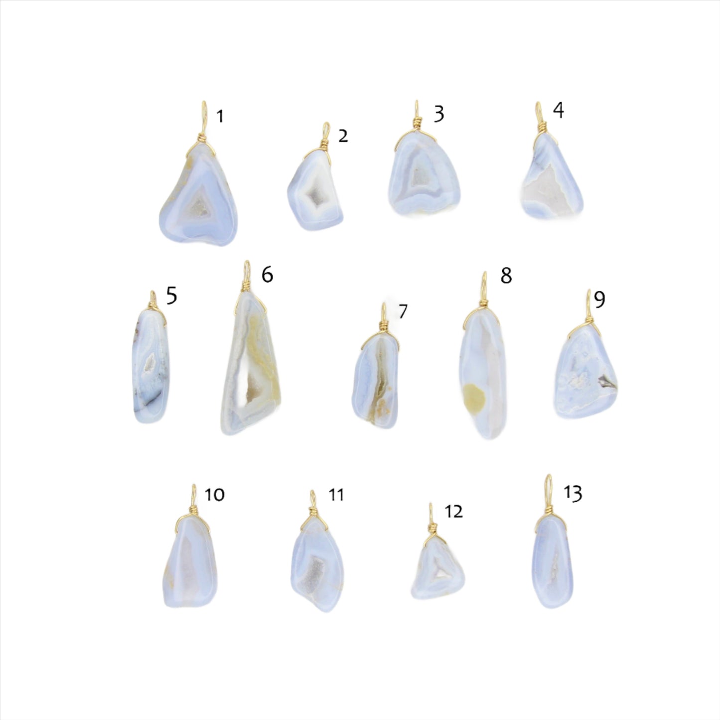 Blue Lace Agate Necklace