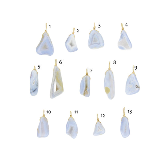 Blue Lace Agate Necklace