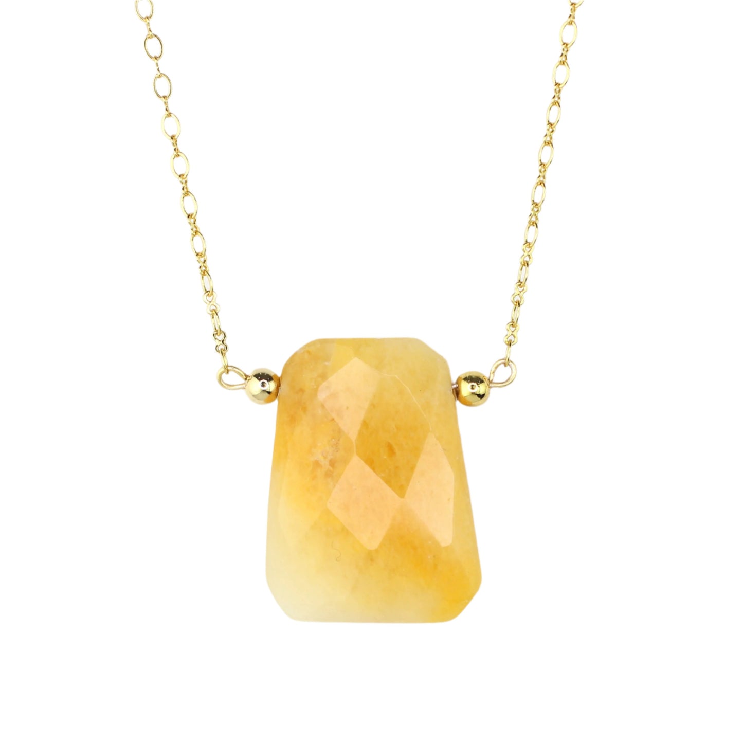 Yellow Agate Necklace