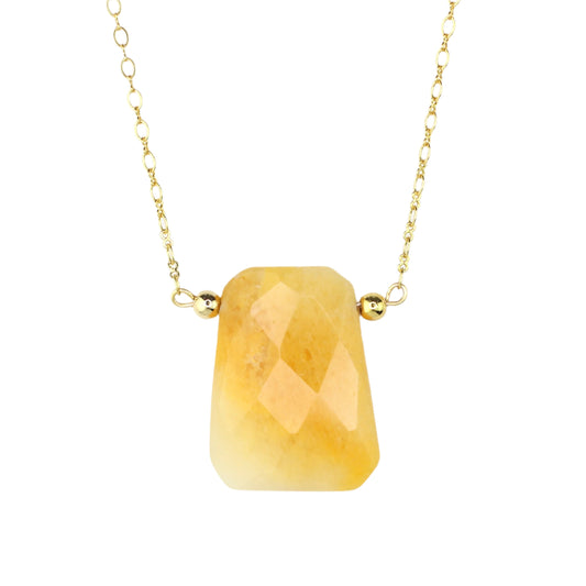 Yellow Agate Necklace
