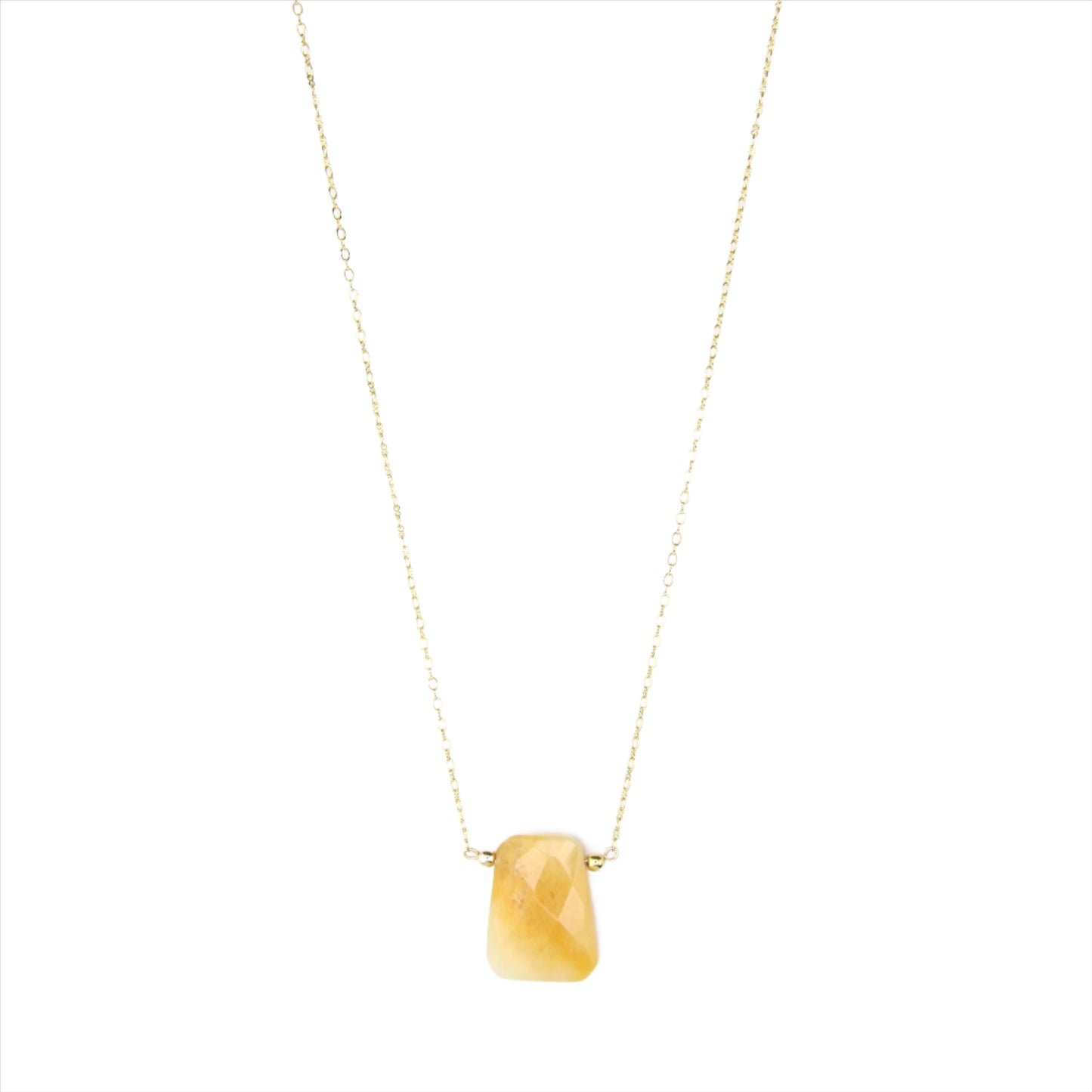 Yellow Agate Necklace