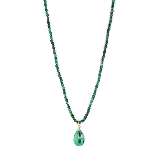 Malachite Pendant Necklace