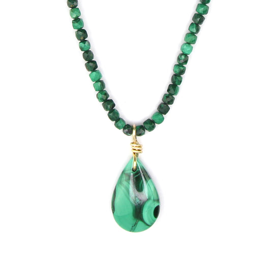 Malachite Pendant Necklace