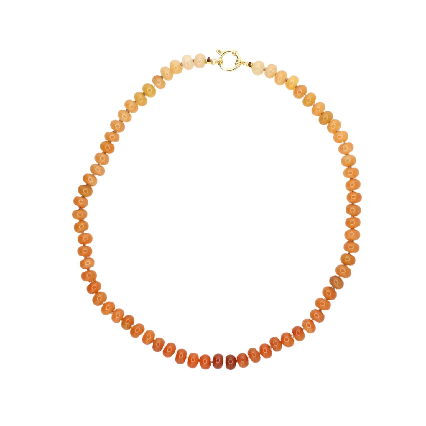 Orange Aventurine Ombre Necklace