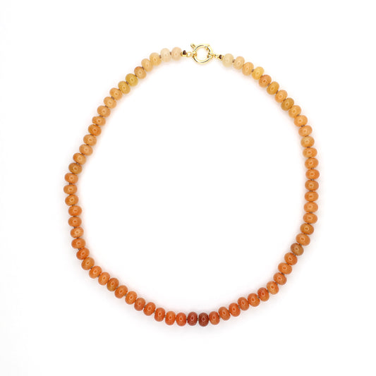 Orange Aventurine Ombre Necklace