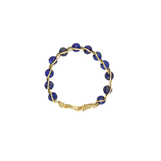 Dainty Lapis Lazuli Stacking Ring