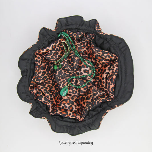 Travel Jewelry Pouch - Cheetah