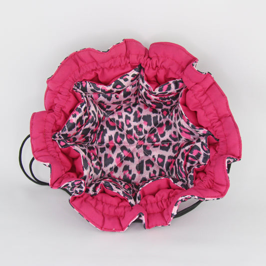 Travel Jewelry Pouch - Pink Cheetah