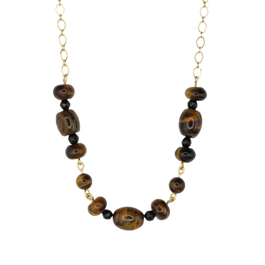 Tiger's Eye on Chain Necklace