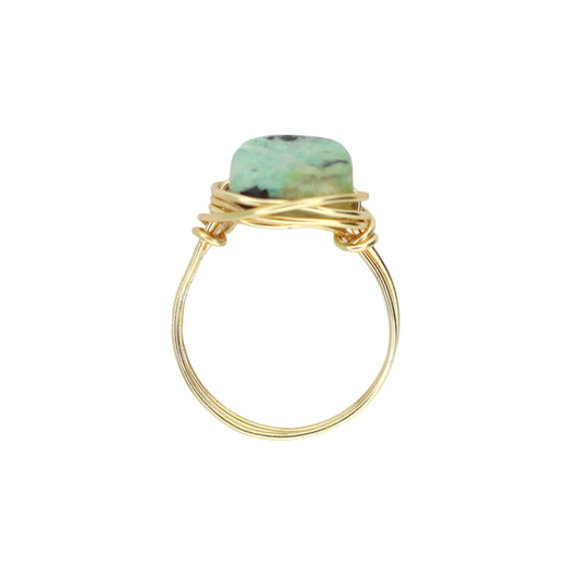 African Turquoise Statement Ring