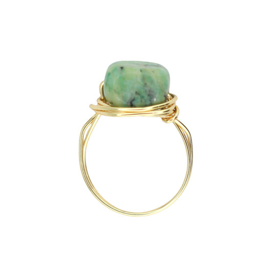 African Turquoise Statement Ring