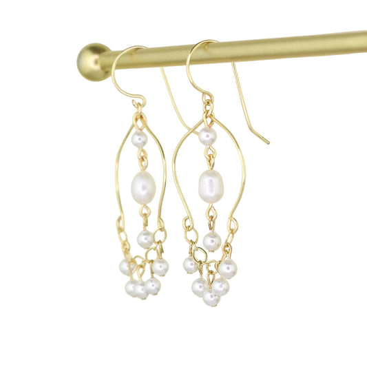 Pearl Chandelier Earrings