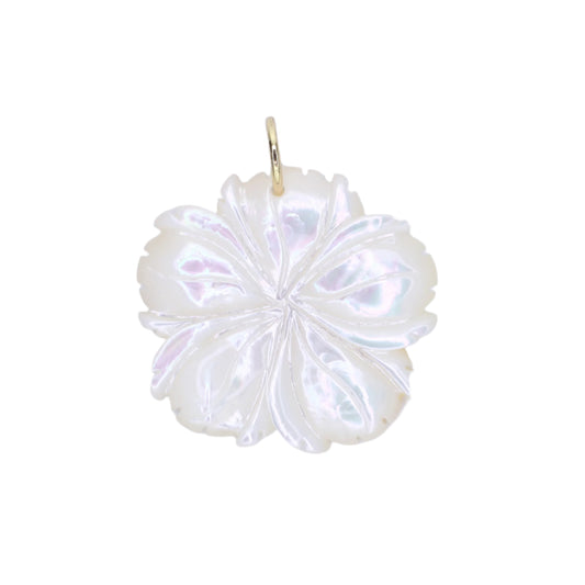 Mother of Pearl Flower Charm