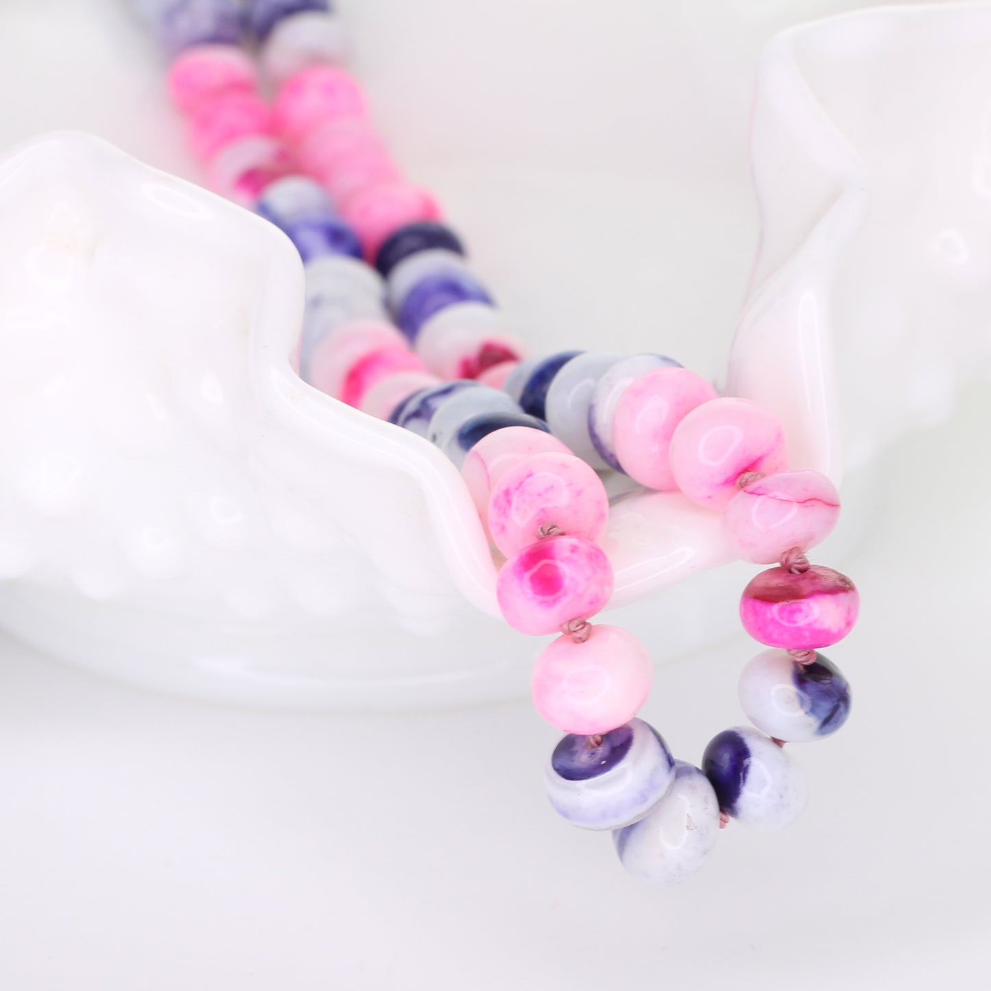 Opal "Hibiscus & Iris" Necklace