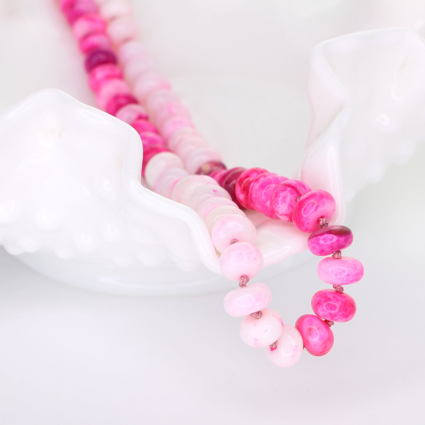 Opal "Pink Checkerboard" Necklace