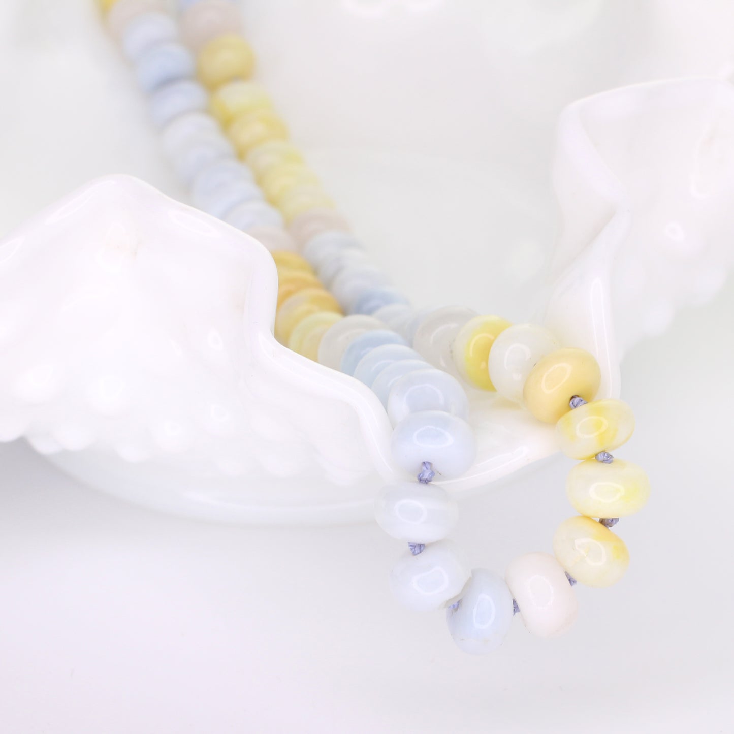 Opal & Aventurine "Denim & Daisies" Necklace