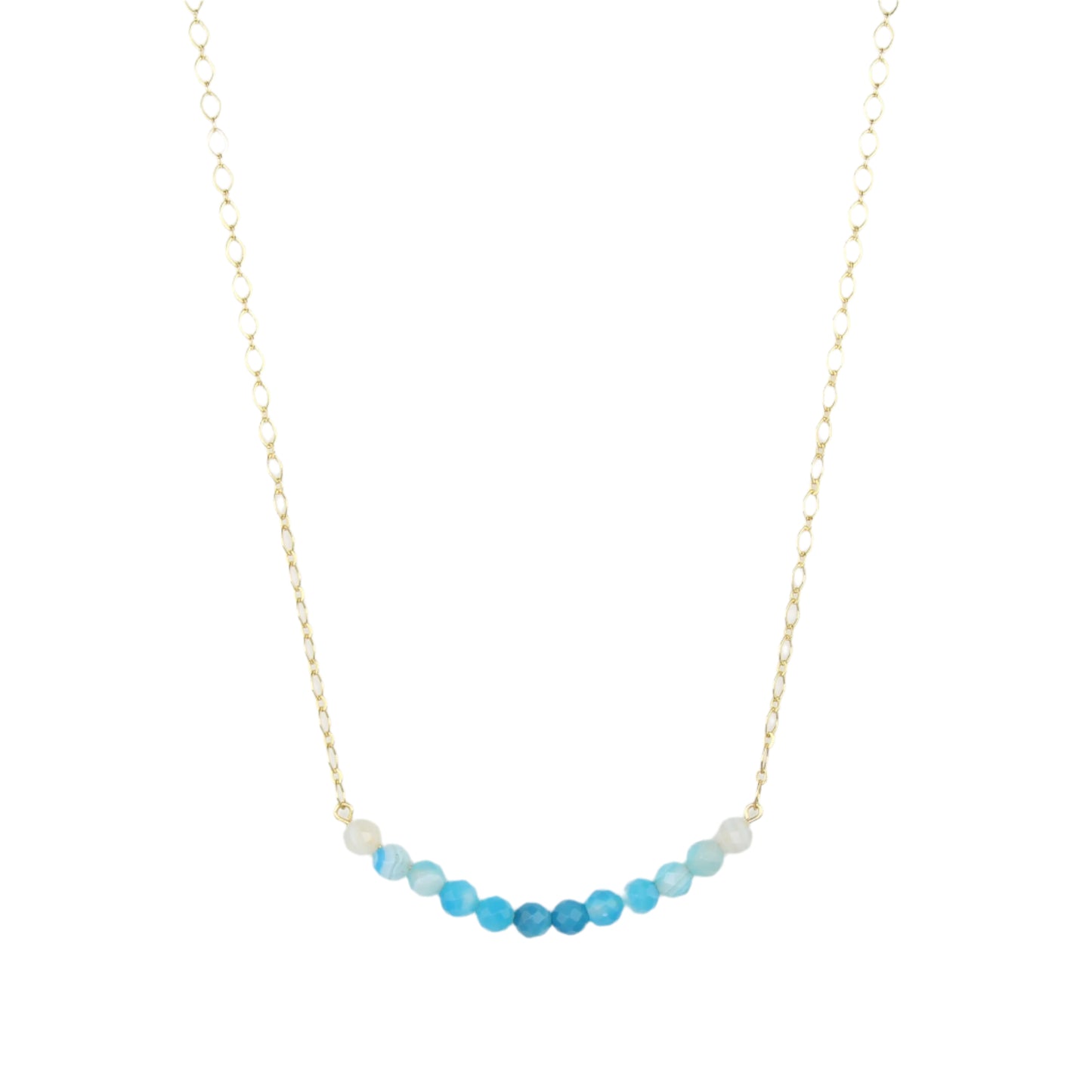 Blue Banded Agate Necklace