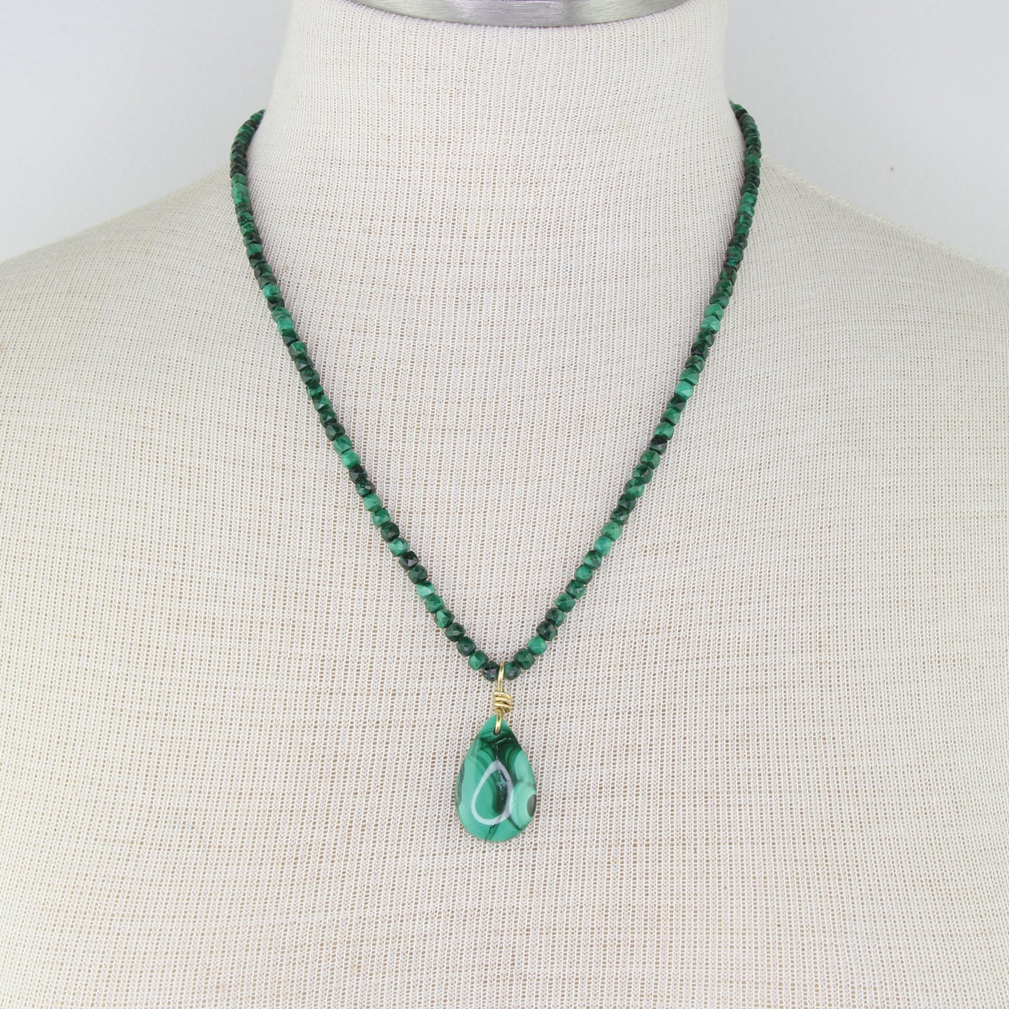 Malachite Pendant Necklace