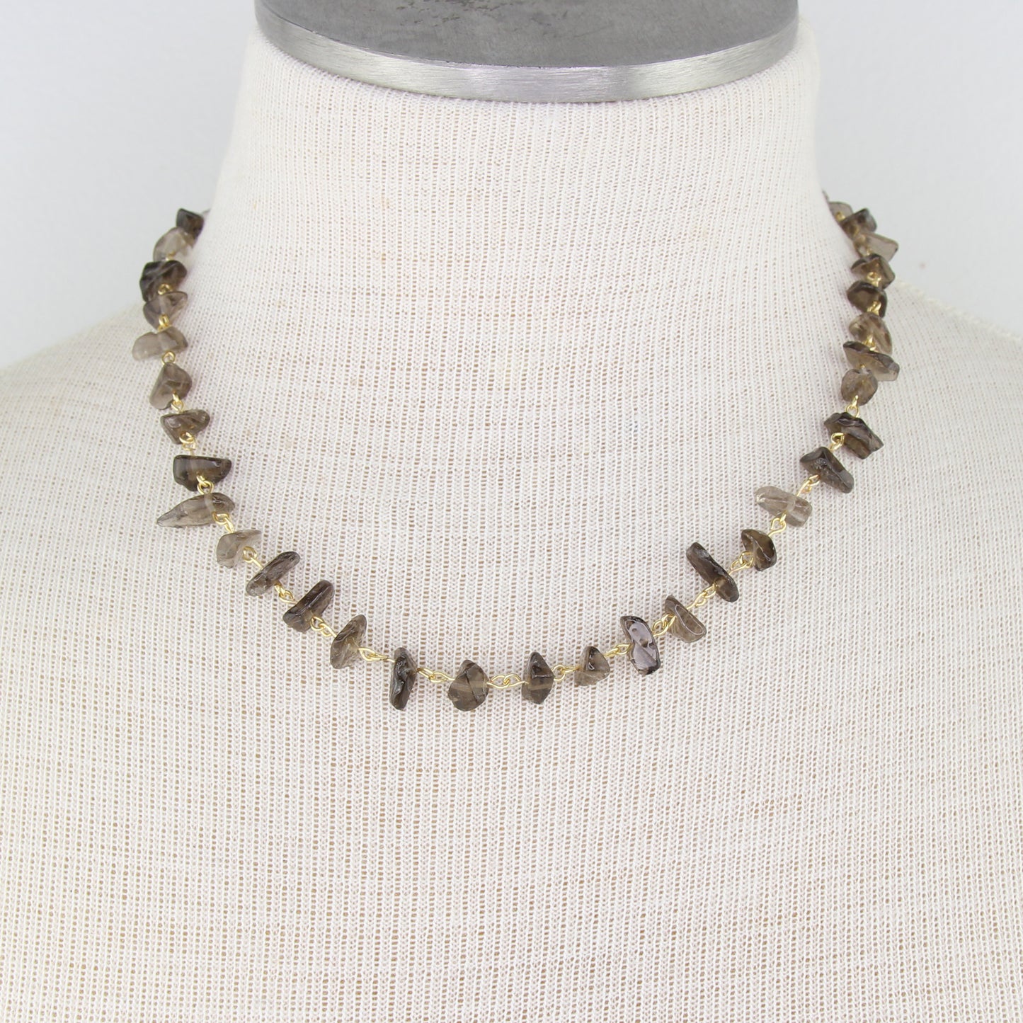 Smoky Quartz Chip Necklace