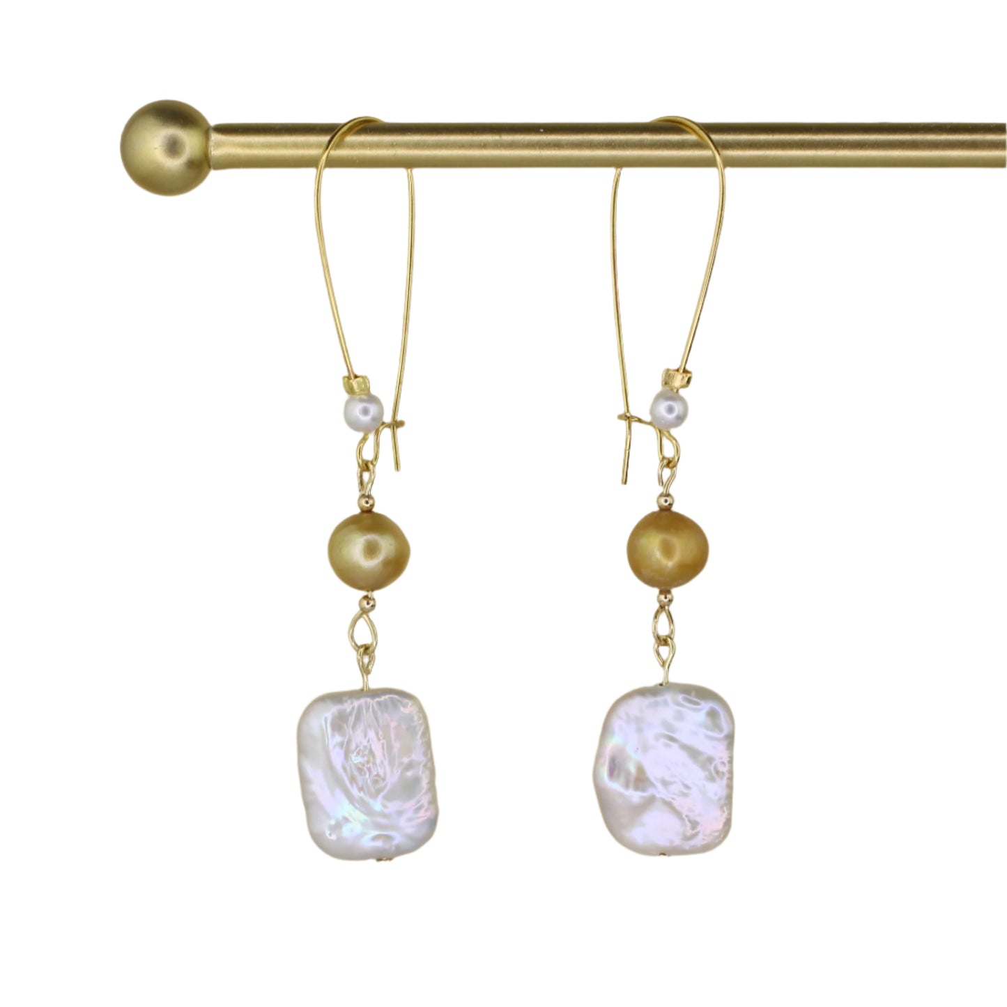 Freshwater & Keshi Pearl Earrings