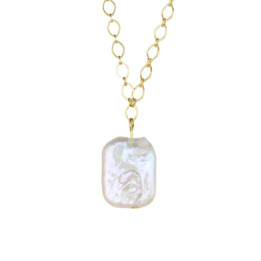 Keshi Pearl Pendant Necklace