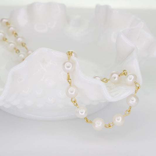 Freshwater Pearl Link Necklace