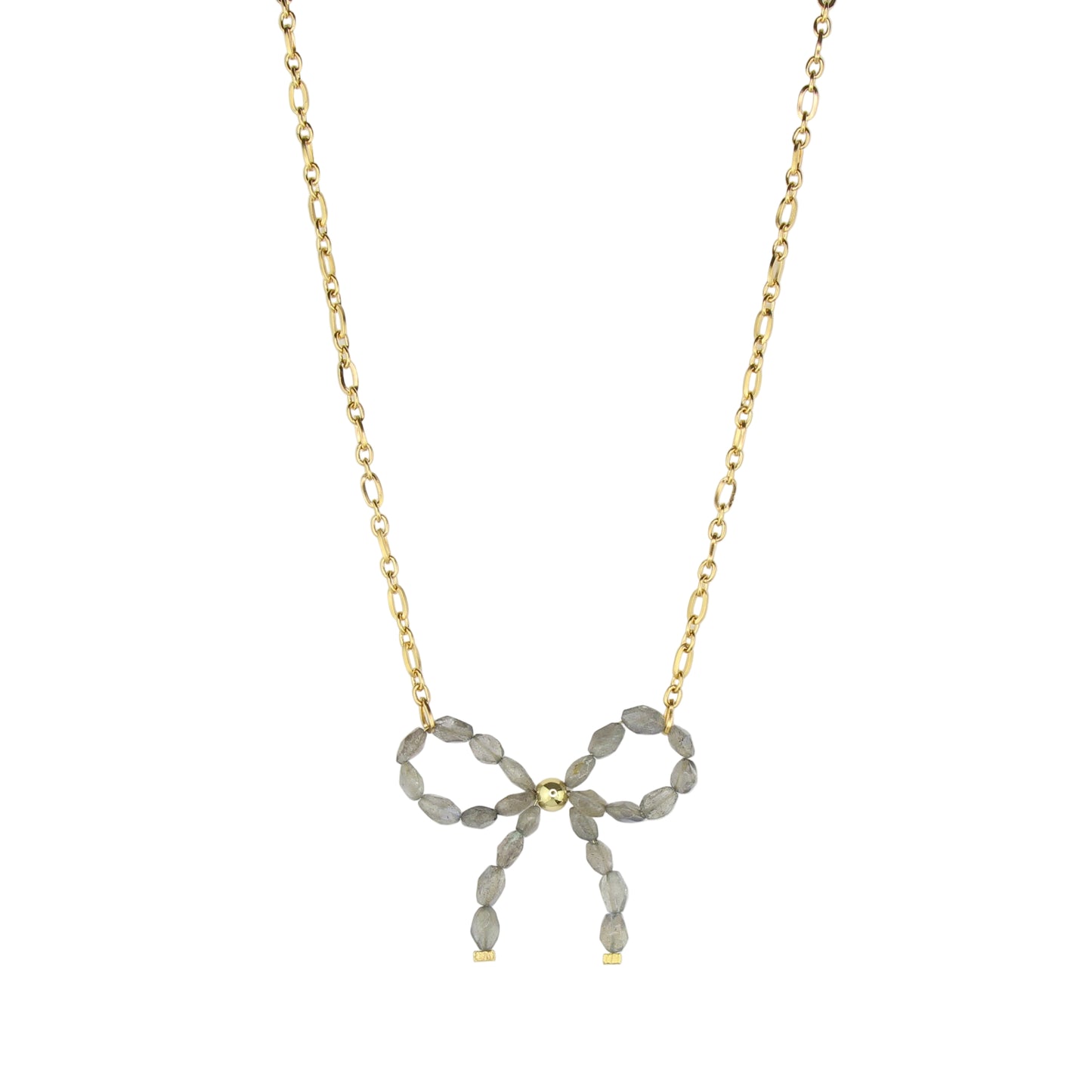 Labradorite Bow Necklace