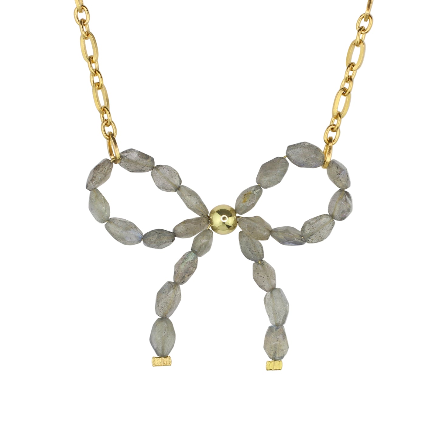 Labradorite Bow Necklace