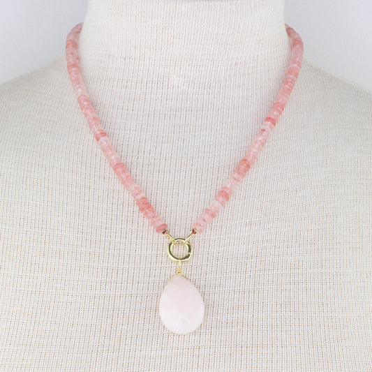 Strawberry Quartz Necklace