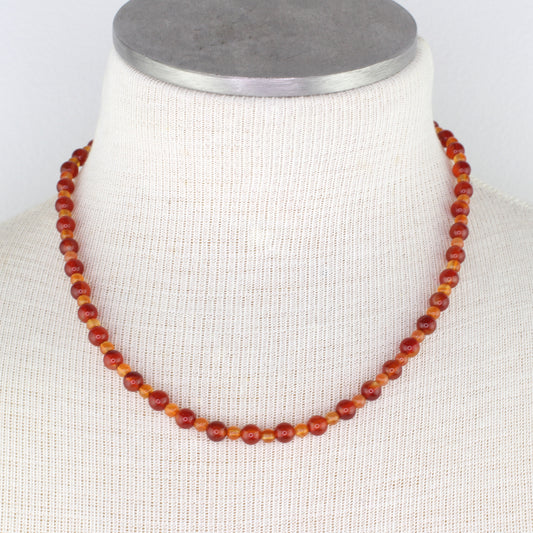 Red and Orange Aventurine Necklace