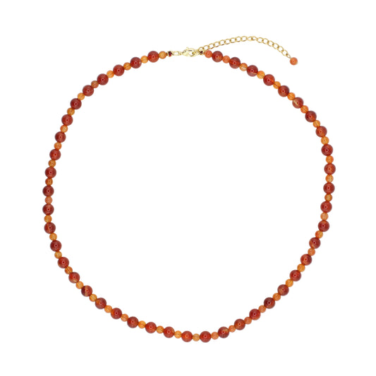 Red and Orange Aventurine Necklace