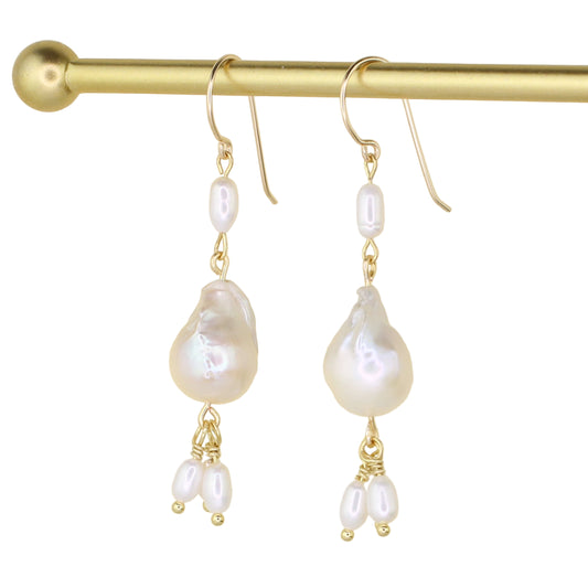 Baroque and Freshwater Pearl Earrings