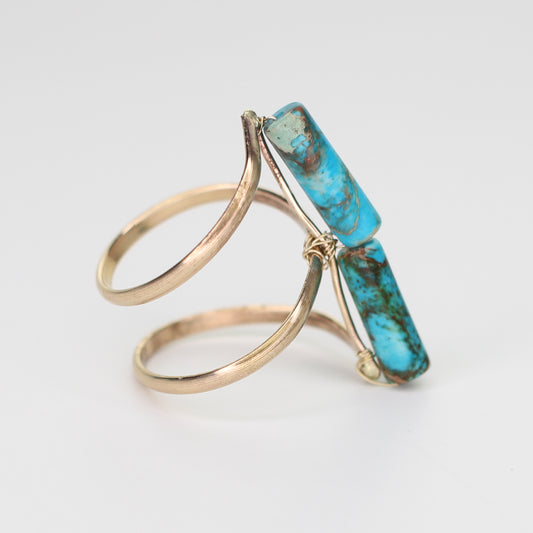 Chrysocolla Statement Ring