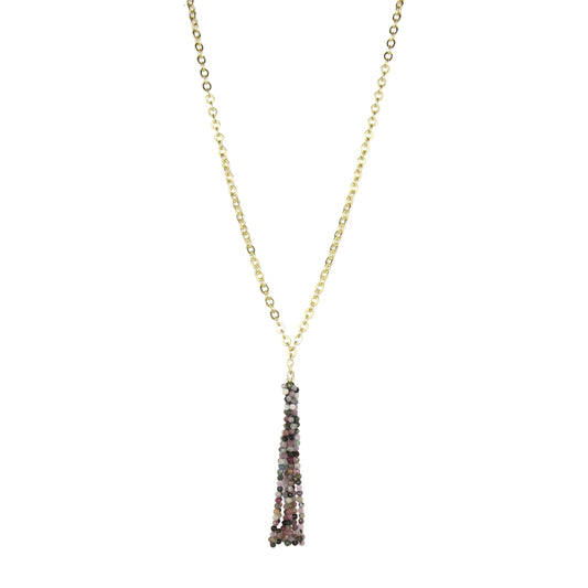 Tourmaline Tassel Necklace