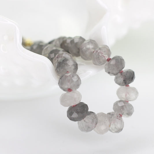 Cloudy Quartz Bracelet - Pink