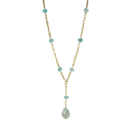 Amazonite on Chain Necklace