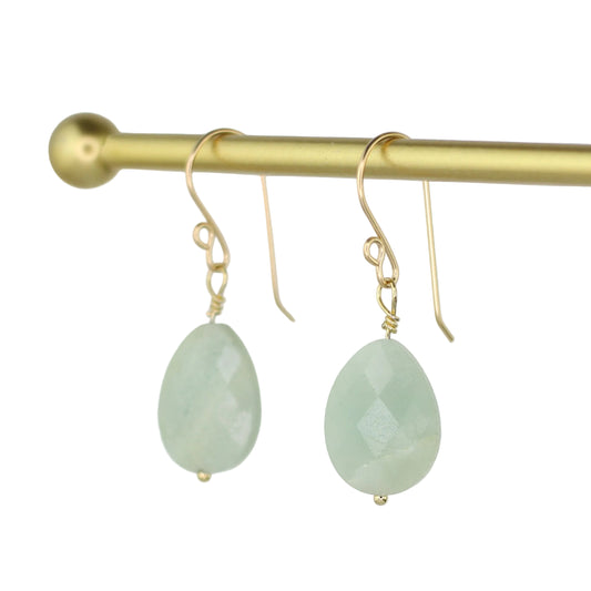Amazonite Teardrop Earrings