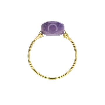 Amethyst Solitaire Ring