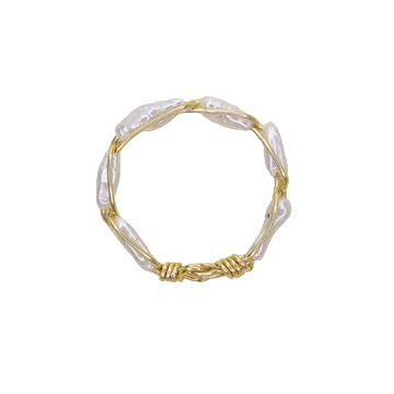 Freshwater Pearl Stacker Ring - Stick