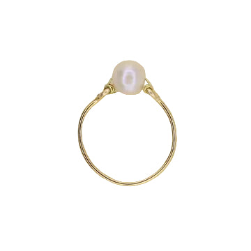 Freshwater Pearl Solitaire Ring