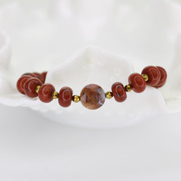Red Jasper and Ocean Jasper Bracelet